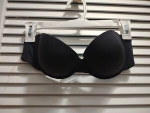 CANDIE'S Size 36B Nylon Spandex Black multiway Wired Push Up Padding Bra